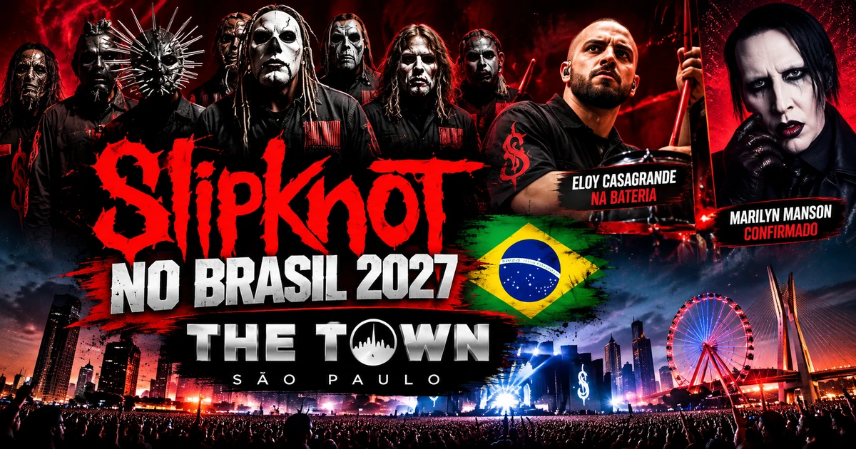 Slipknot confirmado no The Town 2027 com Eloy Casagrande
